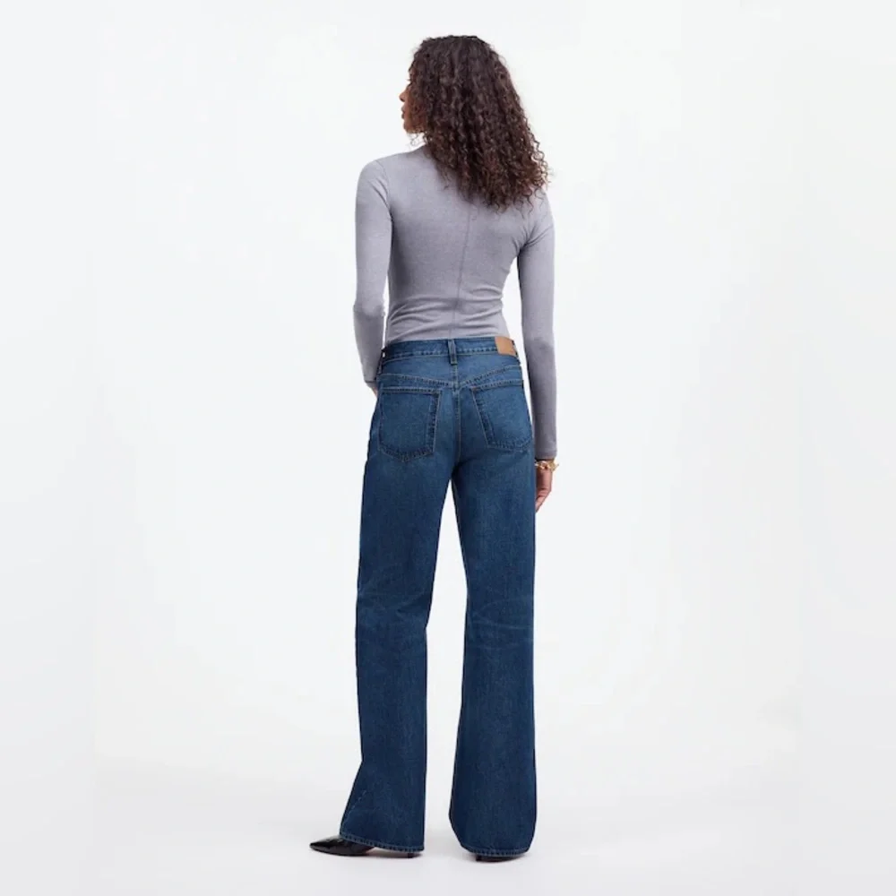 Madewell Low-Slung Baggy Jeans in Moffat Wash-Rigid Size 33 $138‎ NS199